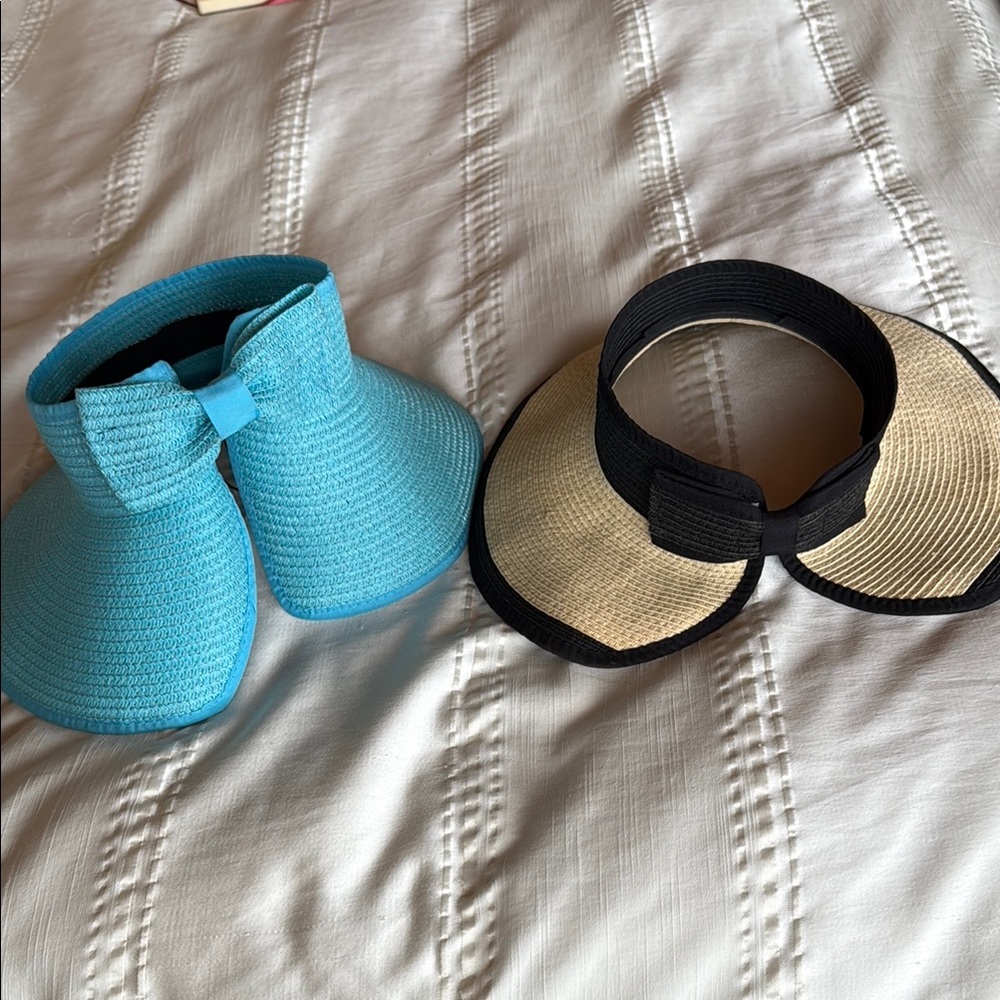 Set of two Straw Visors